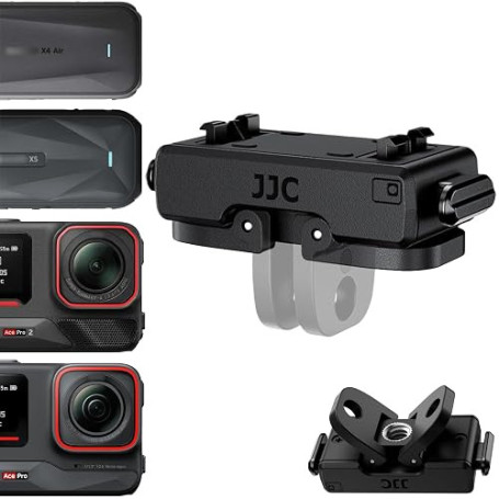 JJC Adaptateur Support Magnétique pour Insta 360 X5 Ace Pro 2 Caméra Sport | Support Démontage Rapide pour Insta360 X5 & Ace/ Ac