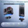JJC Adaptateur Support Magnétique pour Insta 360 X5 Ace Pro 2 Caméra Sport | Support Démontage Rapide pour Insta360 X5 & Ace/ Ac