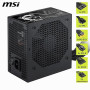 MSI MAG A650BN PCIE5 III Alimentation ATX 3.1, 80 Plus Bronze | 650W, compatible PCIe 5.1, connecteur natif 12V-2x6 bicolore, câ