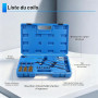 RUIZHI Ensemble de nettoyage pour siège et gaine d'injecteur 14 pièces | Kit de nettoyage pour injecteur, joint de siège, kit de