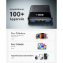 INIU 10000mAh Batterie Externe, Slim 22.5W Charge Rapide Voyage Power Bank | Câble USB C Amovible, Autorisé en Avion, Essentiels