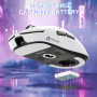 MAMBASNAKE X Attack Shark X8SE 55G Souris Gaming sans Fil-Blanc | Ultra-légère-25000DPI,Capteur PAW3311,Trimode BT/2,4G/USB-C,80