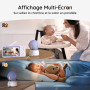 BOIFUN 2K 5" Babyphone 2 Caméra avec Application Telephone, Rotation à 360°, Surveillance des Mouvements & Suivi Automatique, Dé