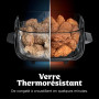 Ninja CRISPi DualZone Air fryer en verre 2 paniers, 8 modes de cuisson, cuisson simultanée de deux aliments, contenants en verre