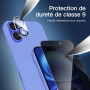 NEW'C Verre Trempé pour iPhone 16 Anti-Espion, Protection Écran + Caméra | Outil inclus, Lot de 4, 2x vitres trempées + 2x prote