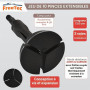 FreeTec 16 pièces Kit Extracteur Roulement Interieur, 8mm-58mm Arrache Roulement Interieur, Outil d'Extraction de Roulement de T
