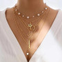 OKMIJN 92 Pcs Parure Bijoux Femme : Élégante Parure de Bijoux pour Femme comprenant Collier Ras de Cou, Collier Breloque Argent
