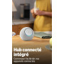 Amazon Echo Dot Max (nouvelle génération) : enceinte avec son qui emplit la pièce et hub connecté intégré, Blanc, avec accès ant