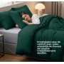 Utopia Bedding Housse de Couette 240x260 cm avec 2 Taies d'oreiller 65x65 cm (Émeraude)- Parure de Lit 240 x 260 cm - Ensembles 