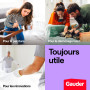 GAUDER Bâche de protection peinture, plastique (6 pièces, 4x5m, 120 m²) | Bâche plastique transparente et résistante pour travau