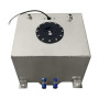 Réservoir de carburant en aluminium 20L, réservoir de course avec capteur de niveau d'huile, réservoir d'essence grande capacité