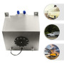 Réservoir de carburant en aluminium 20L, réservoir de course avec capteur de niveau d'huile, réservoir d'essence grande capacité
