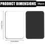 50 pièces Aimants de réfrigérateur vierges pour sublimation : 5,5 cm x 7,5 cm Aimants de sublimation bruts, aimants décoratifs D