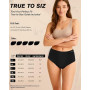Gladbecke Culotte Femme Bambou Doux - 94% Bambou & 6% Élasthanne, Lot de 5 | Confortable Stretch Slips, Taille Moyenne Élastique
