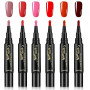 BUTBU Stylo Vernis à Ongles 6 Couleurs, Stylo Nail Art Ongle Pour Femmes | Coffret De ÀOngles Longue Tenue Et Séchage Rapide, St