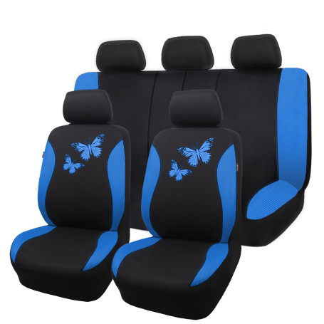 Flying Banner Housse de siège Auto en Maille Respirante, Motif Papillon coloré, Compatible avec Les airbags (Ensemble Complet, B