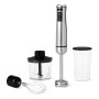 Amazon Basics Mixeur Plongeant Manuel Multivitesse, Accessoires et Cordon d’Alimentation Inclus, 1 000W, Argenté