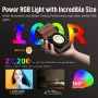 Lumiere Photo, COLBOR W100R LED Photo RGB,Photographie Light avec Batterie Charge Portable APP contrôle,RGB Full Color Mode, écl