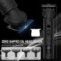 Surker Tondeuse Barbe Homme Tondeuse Cheveux Professionnelle Avec Lame en T de Coupe de Cheveux Chauve 0 mm Rasoir électrique To