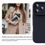 Supdeal Coque en Silicone Liquide pour iPhone 17 Pro Max, [Protection de la Caméra] [Coque en Microfibre] [Protection 4 Couches]