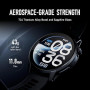 COROS Pace 4 Pro Montre de Sport GPS, écran AMOLED 1,47''- Blanc Silicone | Titane, verre saphir, écran AMOLED 3500 nits, GPS do