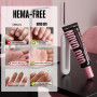 NOVO OVO Colle à ongles UV solide pour ongles à presser sur les ongles, 30 g, avec presse-tube, colle forte et durable non colla
