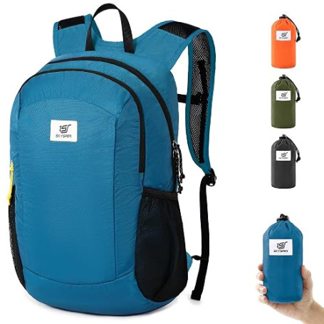 SKYSPER ISHELL16 16L Antivol Sac Pliable | Ultra Léger pour Randonnée, Voyage, Sport, École & Quotidien - Unisexe