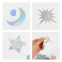 Guirlande Etoile Irisée 52ft Papier Mariage Anniversaire,Décoration Aïd | Guirlande etoile en papier, 52ft, cercles et points ir
