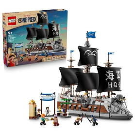 LEGO One Piece Le Navire de la Marine de GARP 75646 | Jouet pour enfant dès 9 ans, décoration de chambre, 8 minifigurines dont Z