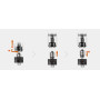 Justfog atomiseur Q16 PRO pour cigarette électronique Justfog Q16/Q16 PRO, réservoir de 1,9 ml, verre pyrex, résistance 1,6 Ohm