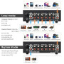 Douk Audio L3 3-Canal Loop Switcher Sélecteur Audio Boîte Double VU-mètre Splitter avec Télécommande IR