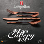 Berlinger Haus, Ensemble de couverts de 24 Pièces, Édition Black Rose, Design élégant, Haute qualité, Boîte-cadeau Representatve