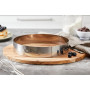 De Buyer - Cercle à entremets rond en inox - 24 x 4,5 cm | Fabriqué en France, Parfait pour Mousse, Entremets, Pâtisserie, Inox