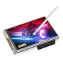 APKLVSR Écran tactile TFT LCD 3,5" 480 x 320 avec stylet pour RPi 5 4B, 3B+, 3B, 2B+, B