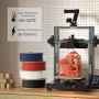 ELEGOO Filament PLA Matte Noir 1KG 1.75mm | Précision Dimensionnelle +/- 0.02mm, Bobine de 1kg de carton (2.2lbs), pour la plupa