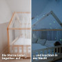 lilimaus Ciel de lit cabane étoiles phosphorescentes - Déco lit Enfant | Cadeau fille ou garçon, rideaux pour lits 90x200 et 120