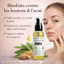 Huile de Fenugrec pour Poitrine, Fesses, Hanches, Acné, Cheveux | 100% naturelle, nouvelle odeur de Rose, bio (50 ml)