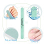Hanyousheng Lime a Ongles, Lime a Ongle Vernis Semi Permanent, Limes a Ongles Professionnelle, 5 Pcs Limes à Ongles, 2 Pcs Pouss