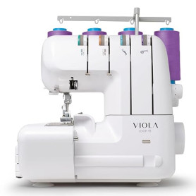 VIOLA LOOK T8 Surjeteuse avec Différentiel, Enfilage Simplifié, Machine à Coudre Overlock Facile à Utiliser 2/3/4 Fils, Lumière