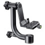 K&F Concept Tête Panoramique Aluminium 360° Charge 20KG | Plaque rapide 1/4", niveau à bulle, levage 70mm, pour reflex numérique