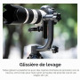 K&F Concept Tête Panoramique Aluminium 360° Charge 20KG | Plaque rapide 1/4", niveau à bulle, levage 70mm, pour reflex numérique