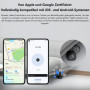 ATUVOS Traceur Android Air Tag Lot de 4 | Smart Tag, Fonctionne avec l'app Google et Apple Localiser, Localisateurs Bluetooth po