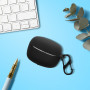kwmobile Housse pour écouteurs Compatible avec JBL Tune Beam 2 - Coque de Protection en Silicone - Noir