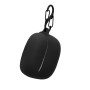 kwmobile Housse pour écouteurs Compatible avec JBL Tune Beam 2 - Coque de Protection en Silicone - Noir
