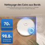 JONR T5 Pro Robot Aspirateur Laveur, 8000Pa Robot Aspirateur avec Station, Serpillière Extensible Automatique de Vidange Lavage