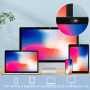 PRESSINART 6Pcs Couvercles Caméra Ordinateur Portable Glissière Protection Webcam Motif Panda Cache Caméra Smartphone Tablette M