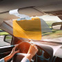 AMONENZ Rallonge Pare Soleil Voiture 2-en-1, Protection Contre L'éblouissement Jour et Nuit, Extenseur Ecran Solaire Voiture Pli