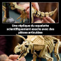 LEGO Jurassic World Les fossiles de Dinosaure : Le tricératops 77985 | Set pour adulte, déco DIY pour étagère, minifigurine de D