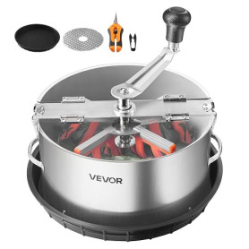 VEVOR Effeuilleuse Manuelle 30 cm Coupe-bourgeons Lame Acier Inoxydable, Découpe Hydroponique Humide et Sèche avec Plateau, Coup