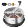 VEVOR Effeuilleuse Manuelle 30 cm Coupe-bourgeons Lame Acier Inoxydable, Découpe Hydroponique Humide et Sèche avec Plateau, Coup